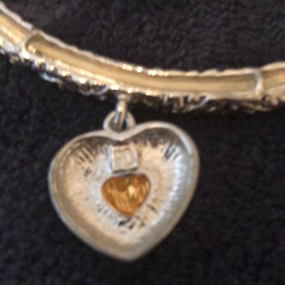 Premier Designs Two Tone Heart Necklace - Picture 3 of 3